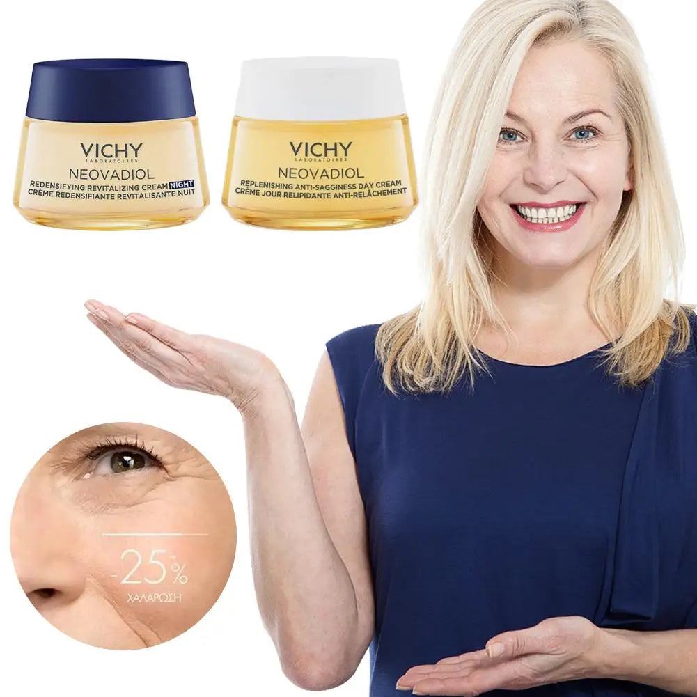 50ml VICHY Post-menopause Day Cream Active Firming Nourishing Desalinating Fine Lines Moisturizing Cream